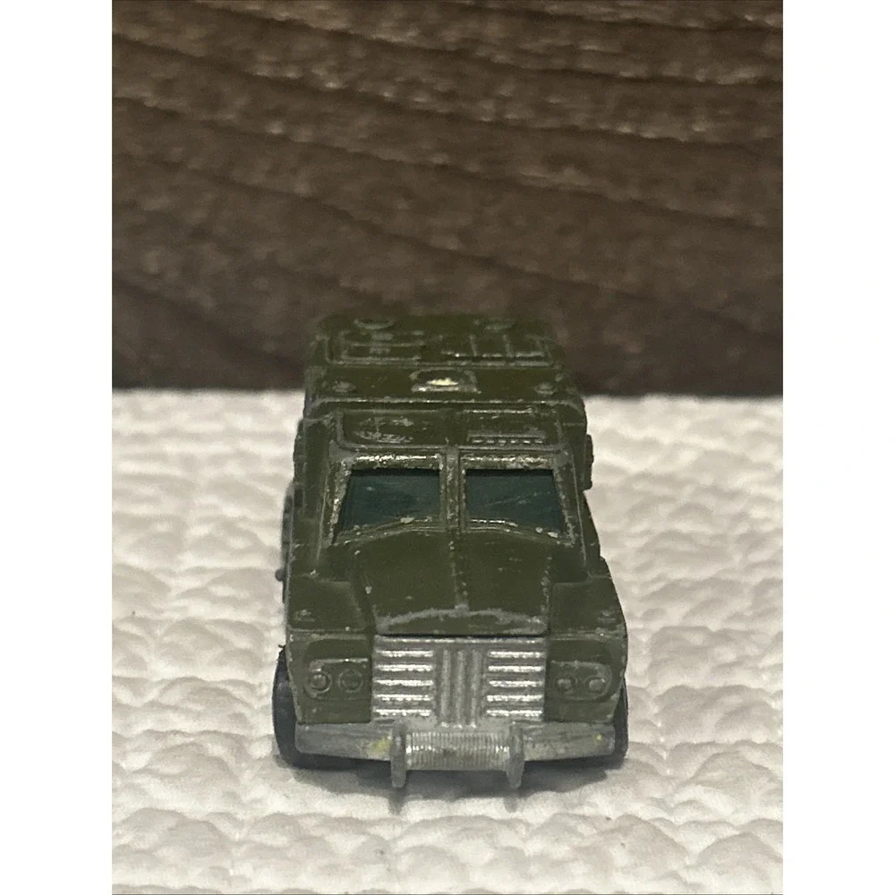 1973 Lesney Matchbox Rolamatics No. 16‎ Badger Army Green Radar Truck
